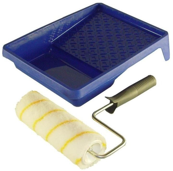 Nespoli Lot rouleau de peinture antigoutte et bac