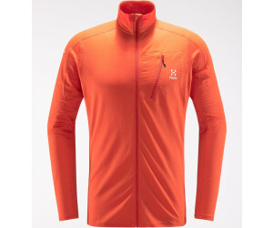 Haglofs Herren L.I.M Mid Langarm Rundhals Top Funktionsshirt Sportshirt Orange 