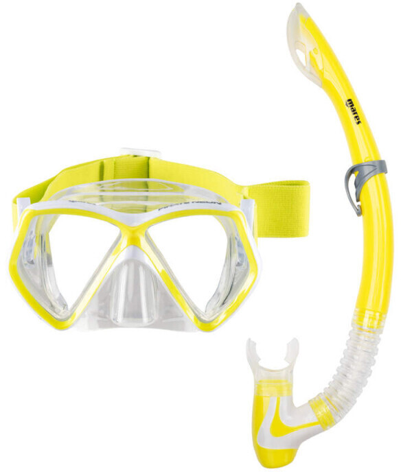 Photos - Swimming Mask Mares Combo Pirate Neon yellow white/clear 
