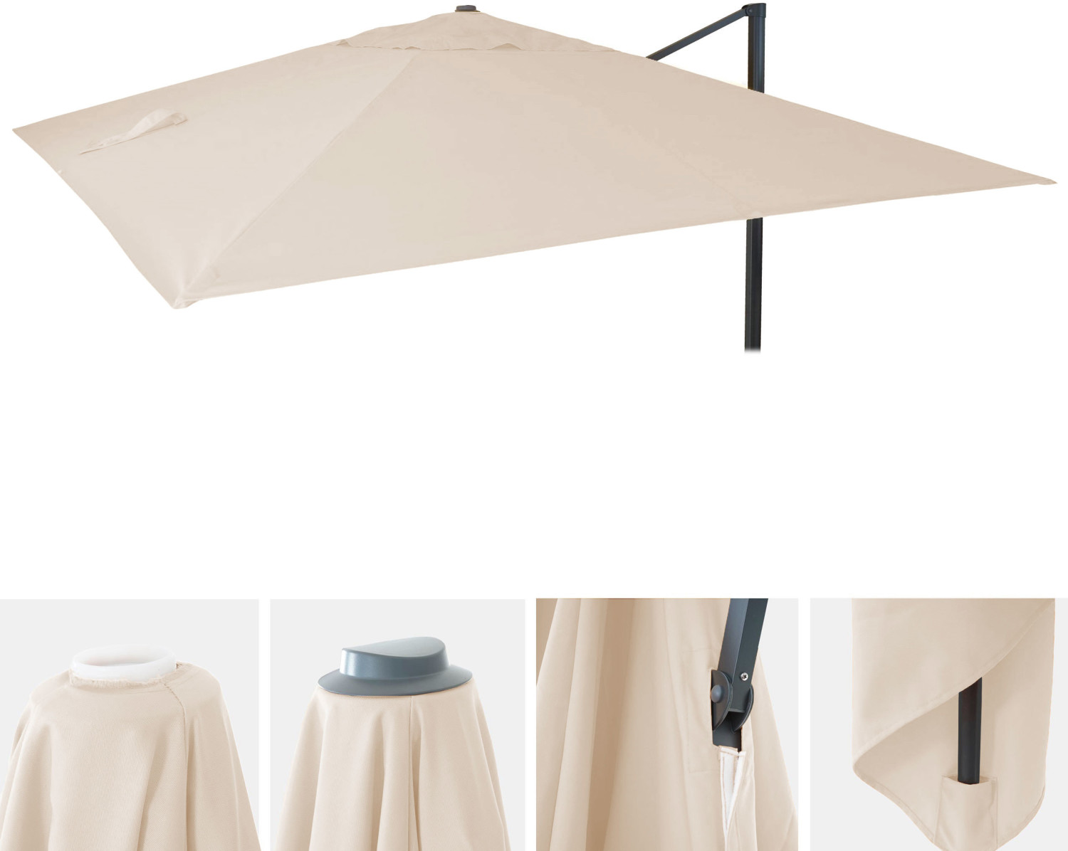 Mendler Parasol Cover HWC-A96 350 x 350 cm