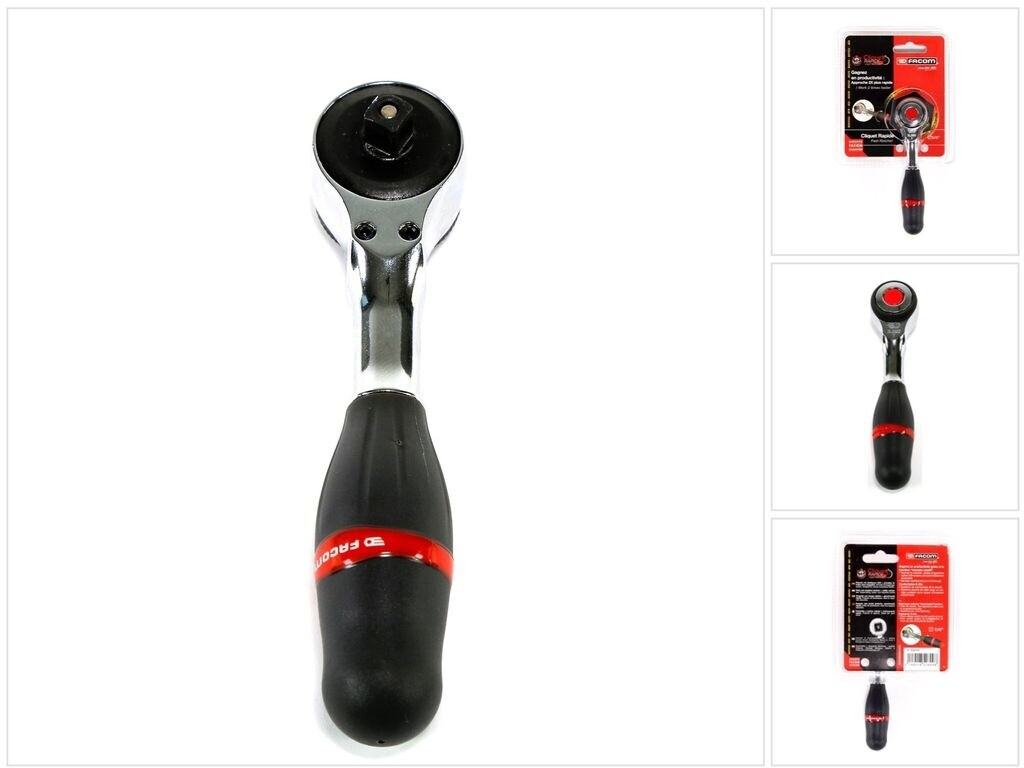 Cliquet Rotatif 3/8 WGB - 60 Dents, Poignée Tournante Pour Accès Difficiles
