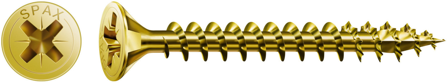 Spax PZ 6,0 x 50 mm gelb verzinkt KP (100 St.)