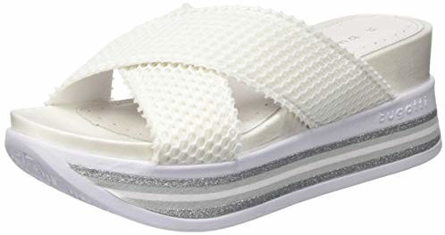 Bugatti Jil Platform Mules (431914906900) white