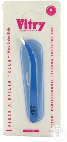 Vitry Pince à épiler Club Mors Crabe Biais (1 pc)