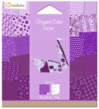 Avenue Mandarine Pochette origami Color violet