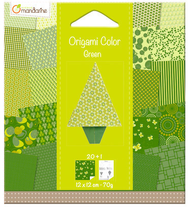 Avenue Mandarine Pochette Origami Color vert