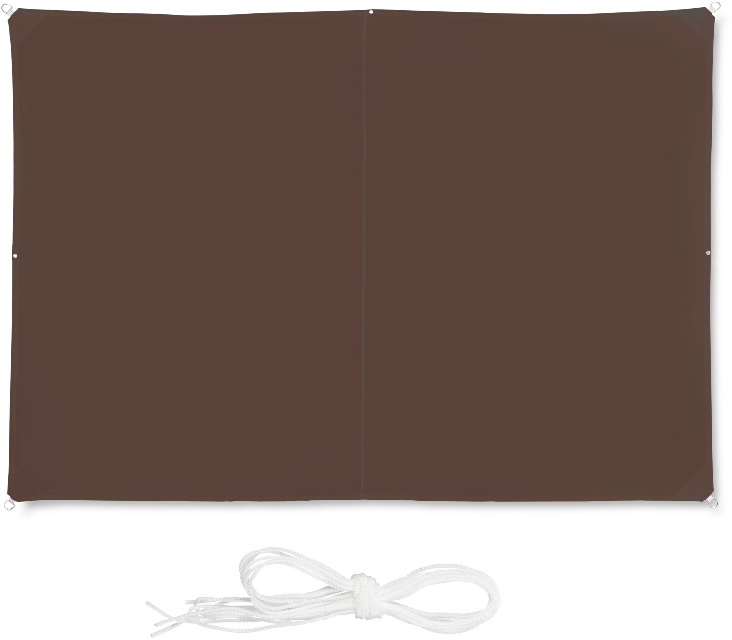 Relaxdays Shade Sail Rectangular 600 x 400 cm Brown
