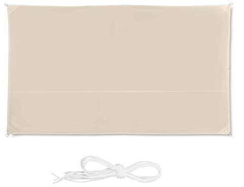 Relaxdays Shade Sail Rectangular 400 x 200 cm Beige