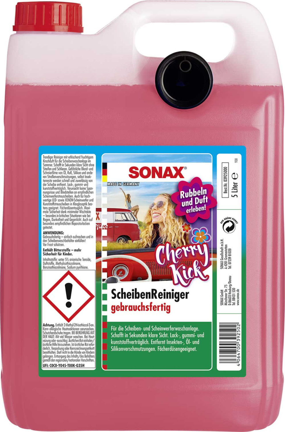 SONAX Scheibenreiniger Cherry Kick 3L