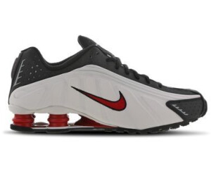 nike shox r4 white red