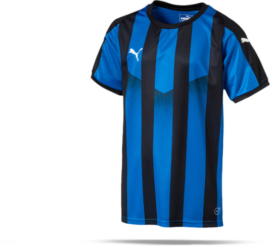 Puma LIGA Striped Shirt short sleeve Youth (703425-022) blue