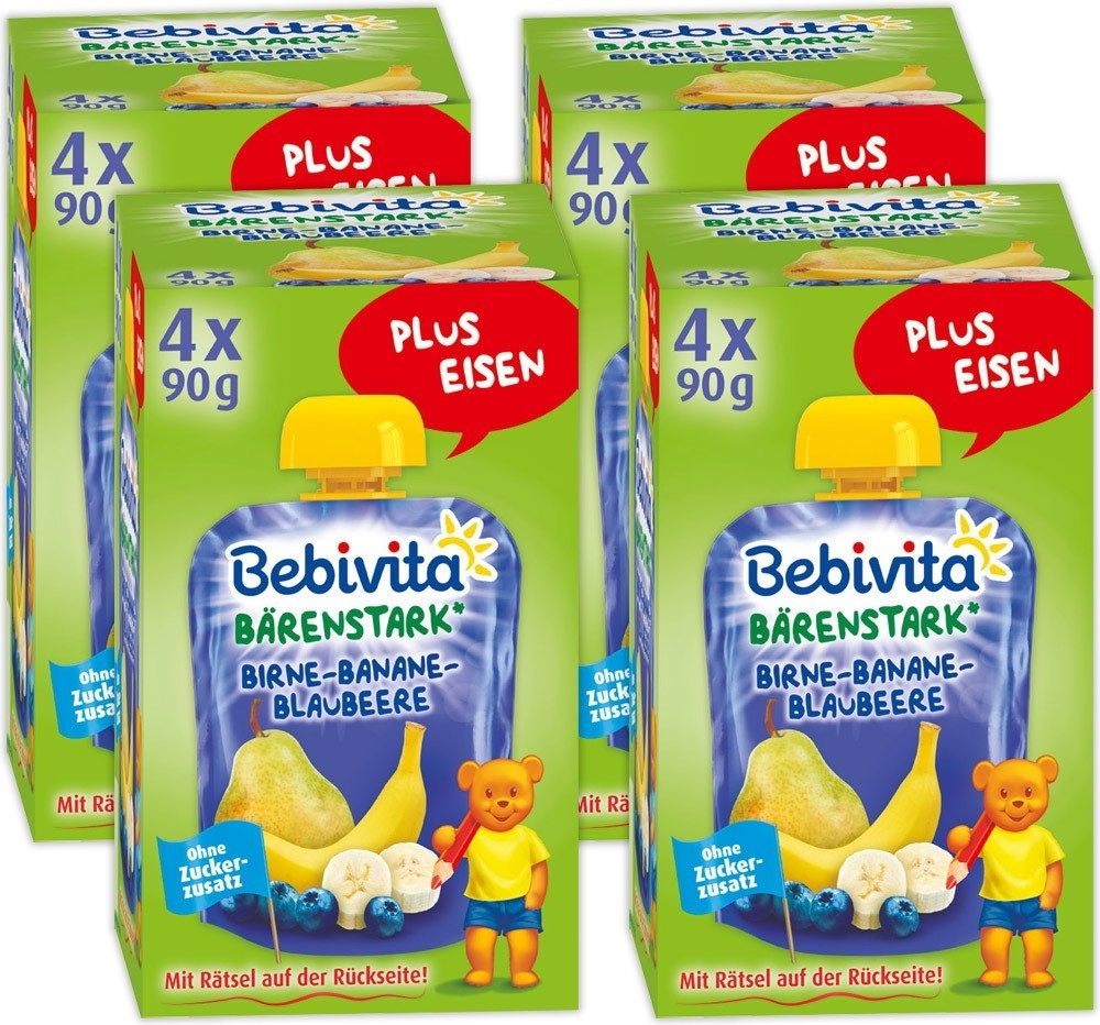 Bebivita Bärenstark plus Eisen BirneBananeBlaubeere (90 g) ab 9,24