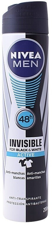 Nivea Men Black and White Invisible Active Spray (150ml)