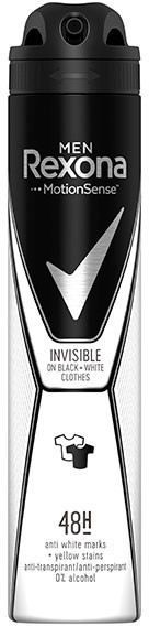 Rexona Men Invisible On Black + White Clothes Spray (200ml)
