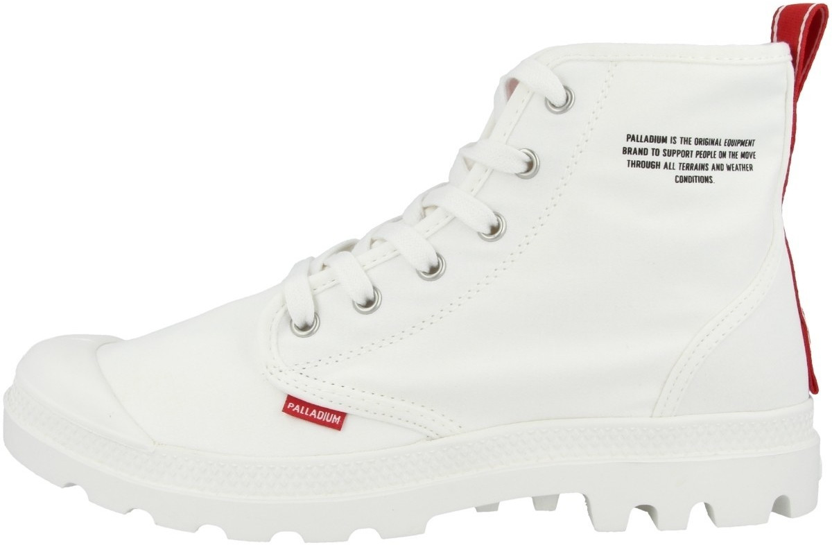 Palladium Pampa Hi Dare white/red