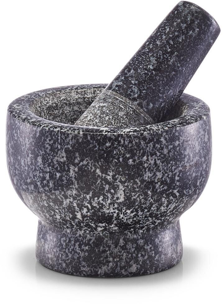 Zeller 24504 Mortar & Pestle Set Granite Anthracite 6.5 cm