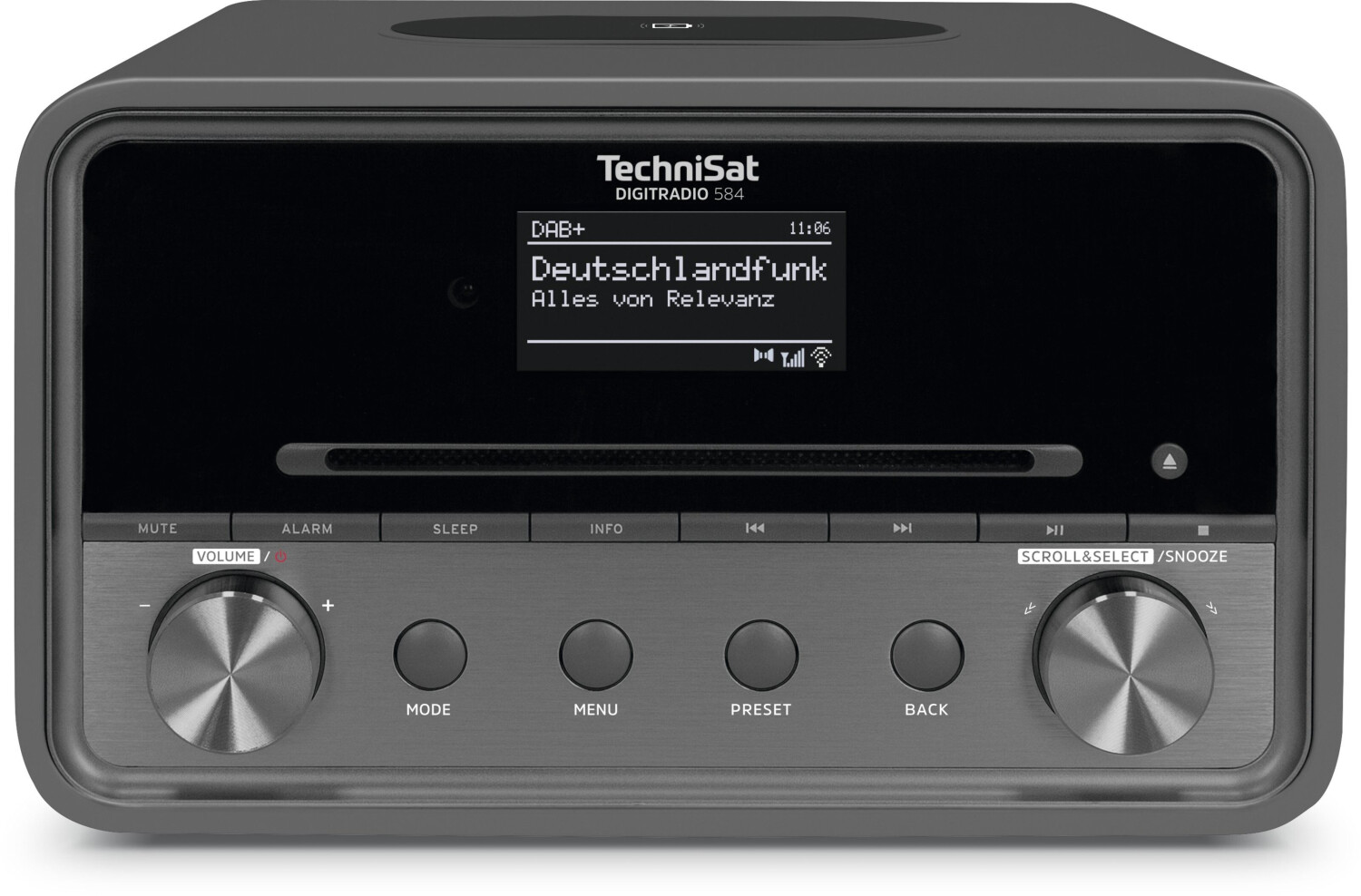 TechniSat DIGITRADIO 584 – Stereo DAB+ Internetradio anthrazit & DIGITRADIO  10 IR - DAB+ und Internetradio Adapter (WLAN, Farb-Display, Bluetooth,  Fernbedienung, Wecker) schwarz/Silber : : Elektronik & Foto