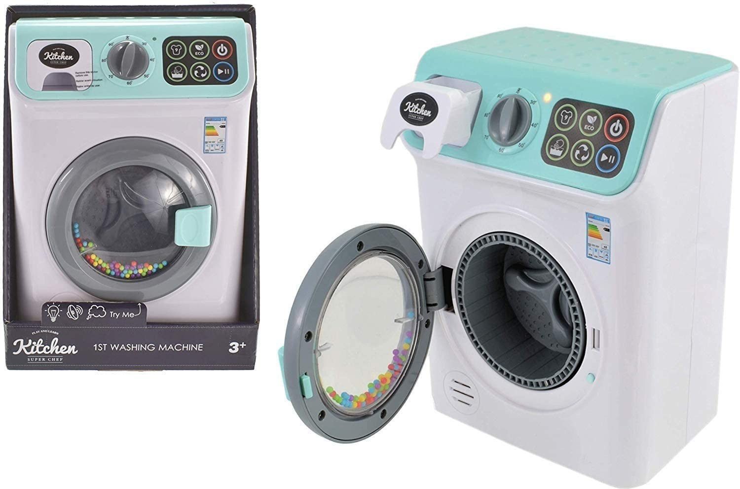 Infunbebe My First Washing Machine With Light And Sound Toy