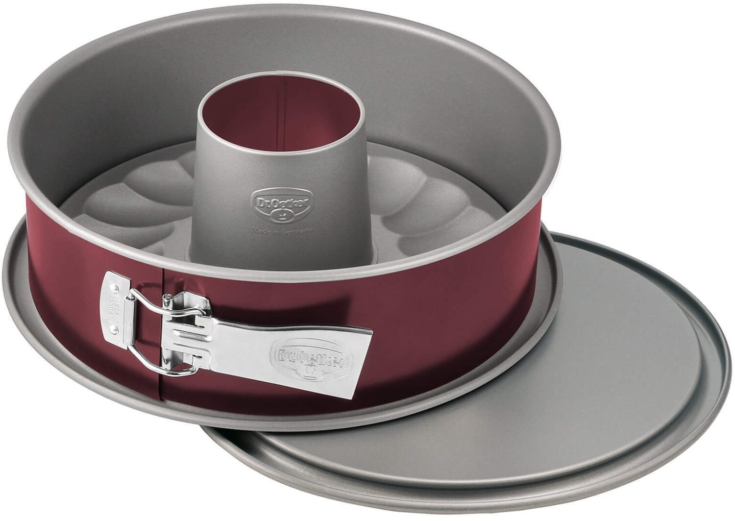 Dr. Oetker Back-Liebe Bicolor Springform Cake Tin Bicolour grey/red 28 cm