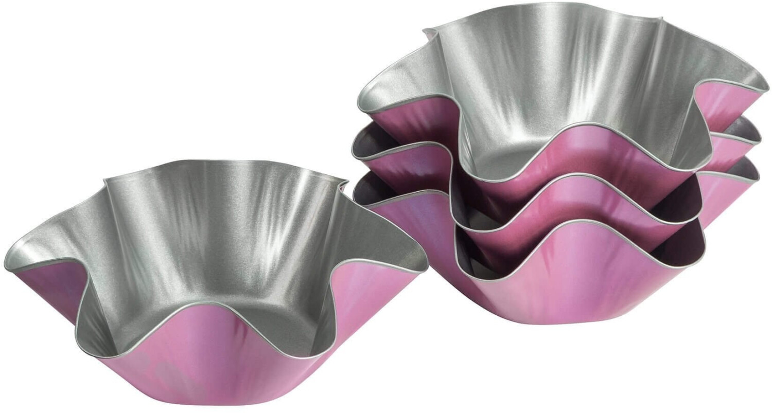 Zenker Creative Studio Tortilla Bowls Wavy Baking Cups pink (Z7473)