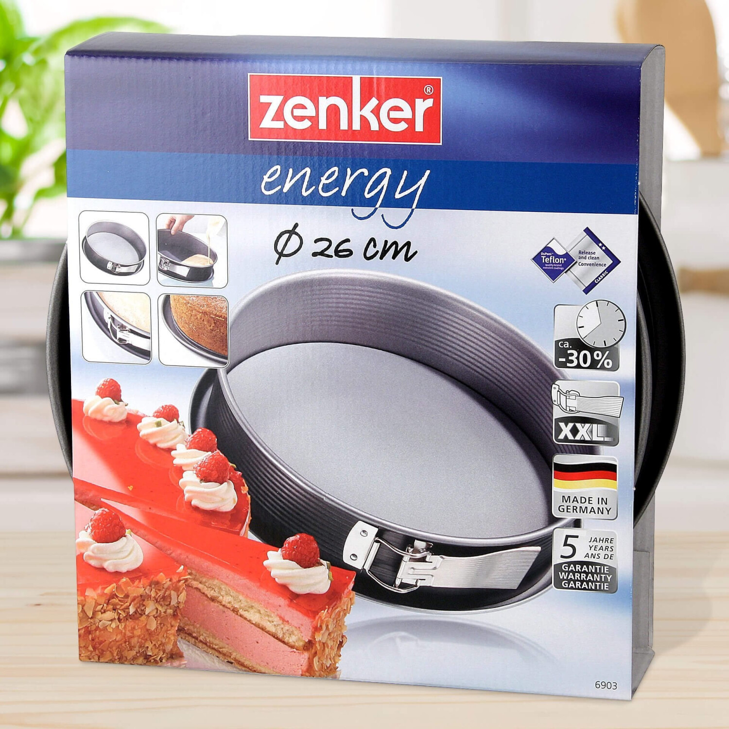 Springform springform pan with glass bottom 26 cm Zenker Energy Online  Wholesale
