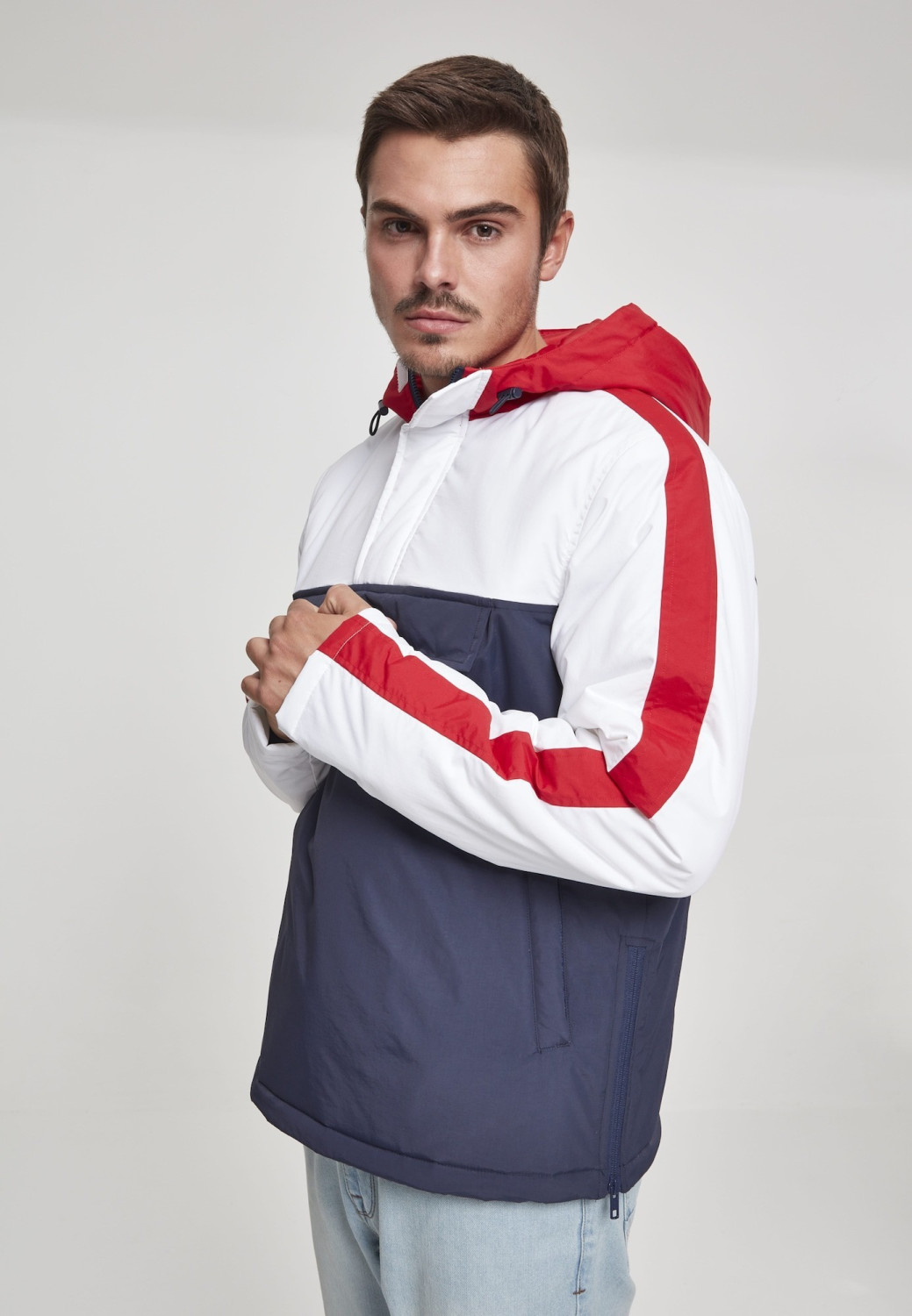 Urban Classics Jacket blue/rot/white (TB2485-01215)