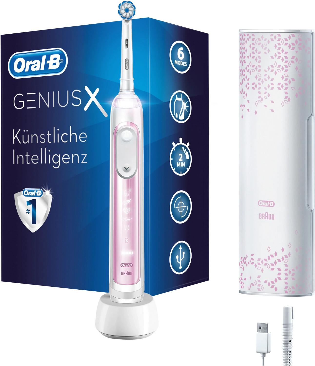 OralB Genius X 20000N Blush Pink ab 195,22 € Preisvergleich bei idealo.de