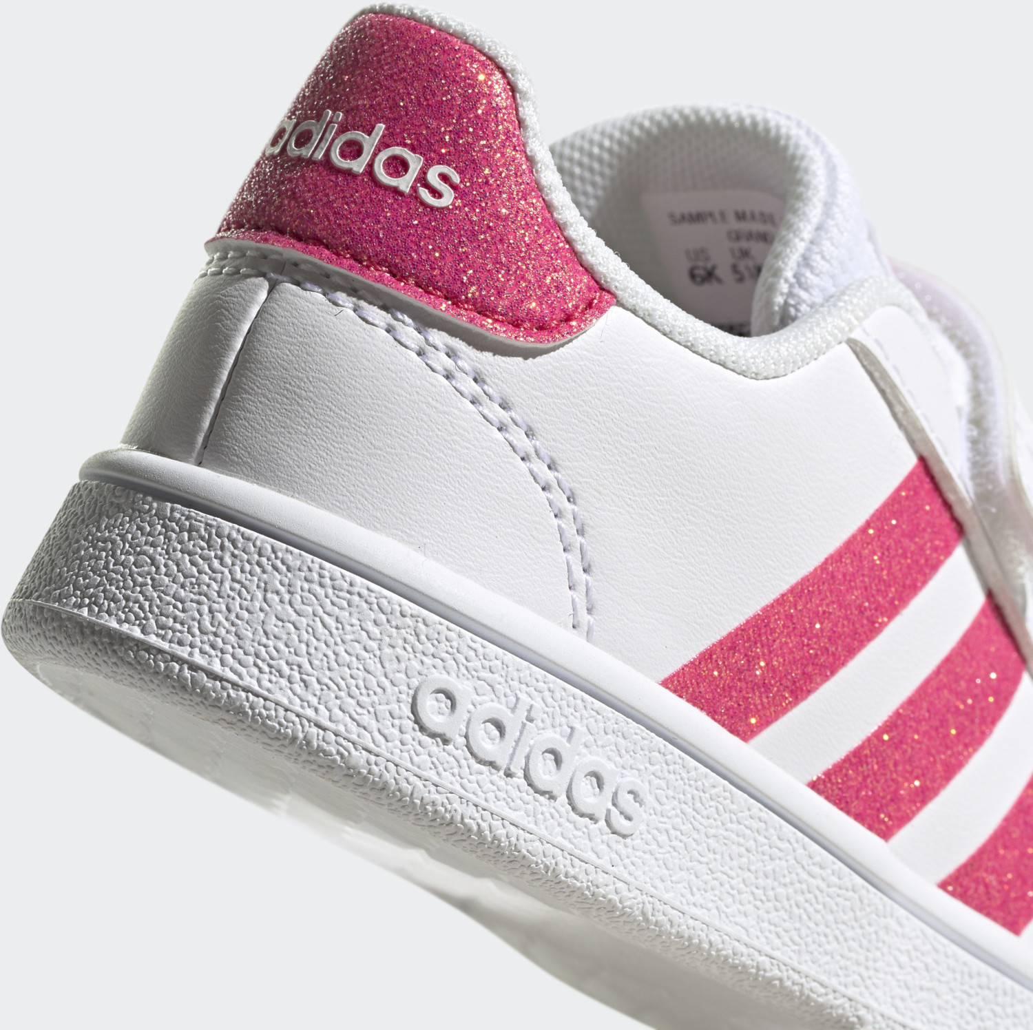Adidas Grand Court Kids cloud white/real pink/cloud white Dove