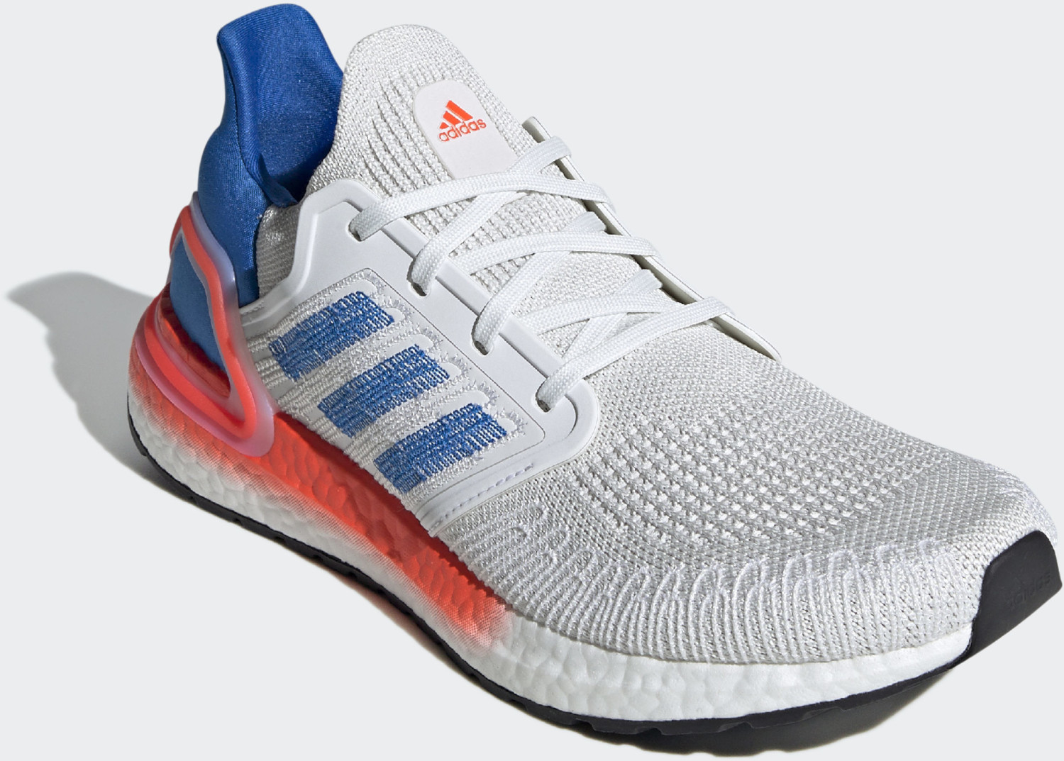 Adidas Ultraboost 20 crystal white/glow blue/solar red desde 177,12