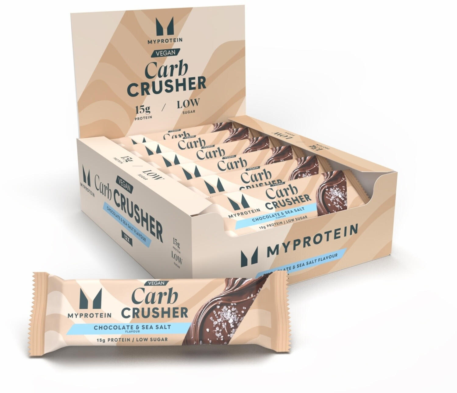 Myprotein Vegan Carb Crusher (P5342CHOSEA12X60) 12 x 60g Chocolate & Sea Salt