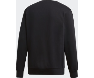Adidas Essentials 3 Stripes Sweatshirt blackwhite (DQ3084 adidas Freizeitpullover Essentials 3S Sweatshirt schwarz
