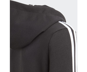 Felpa con cappuccio e zip bambino Adidas nera | ScuderiStore
