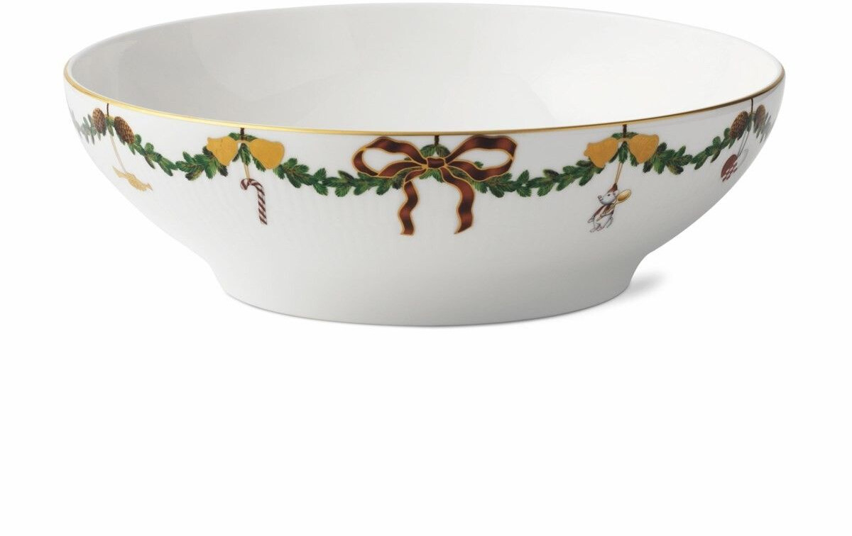 Royal Copenhagen Star Fluted Christmas serving bowl 2.2 l