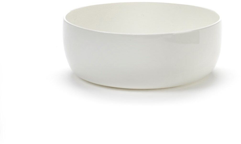 Serax Base breakfast bowl with low rim white 16cm