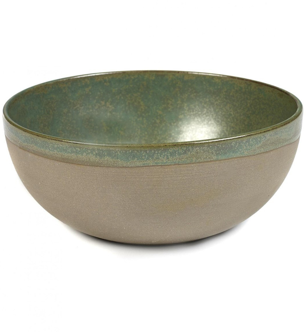 Serax Surface salad bowl 23.5cm Camogreen