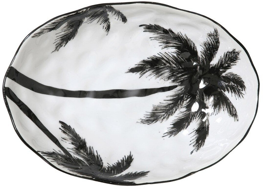 HKliving Bold & Basic Jungel serving bowl 28 x 20cm
