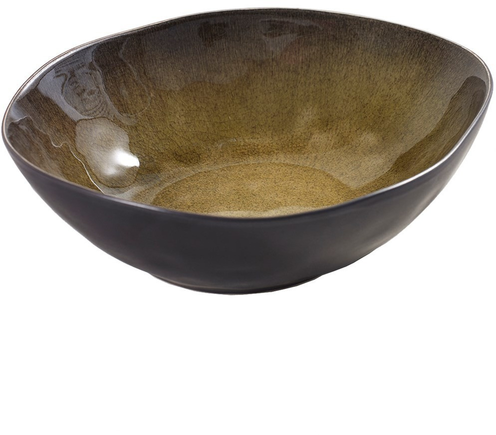 Serax Pure oval bowl large green
