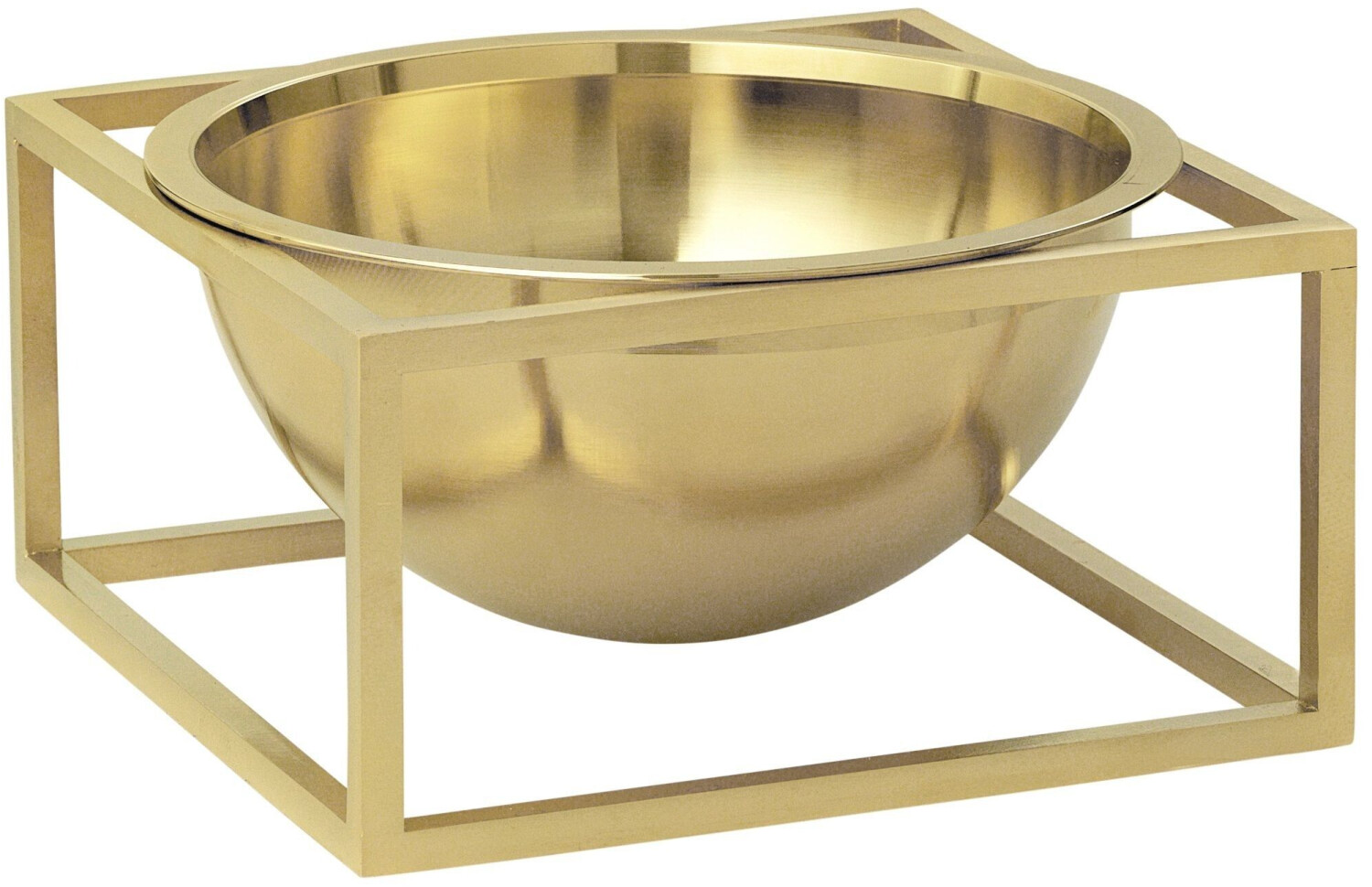 By Lassen Cube bowl small low brass