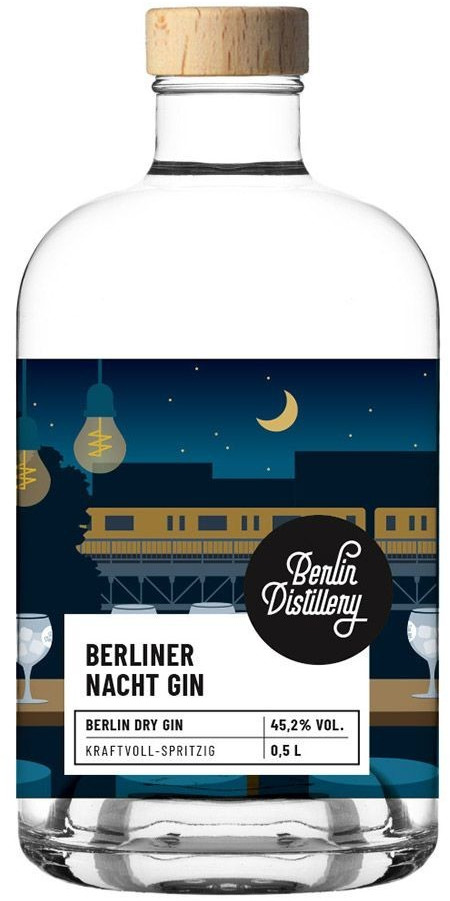 Berlin Distillery Berliner Nacht Gin 45,2% 0,5l