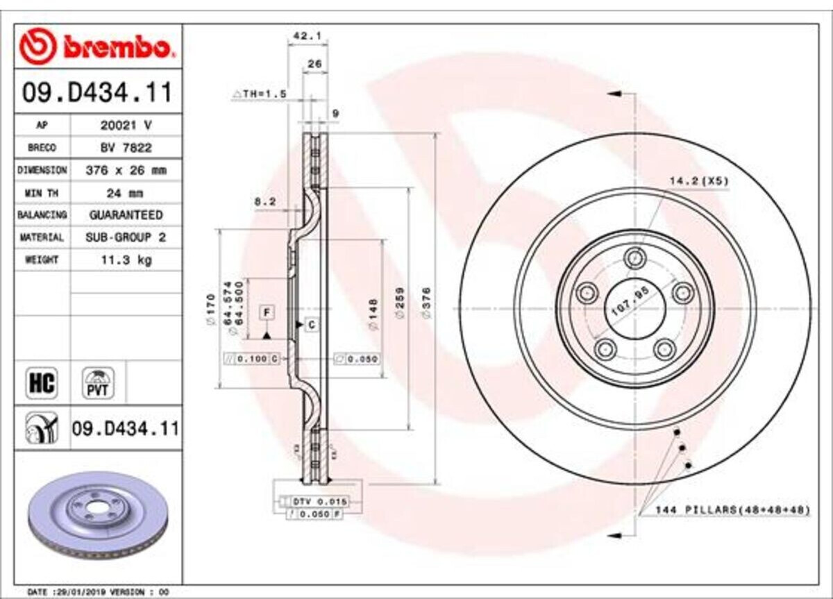 Brembo 09.D434.11