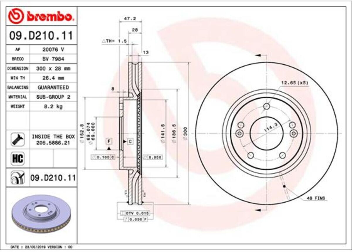 Brembo 09.D210.11