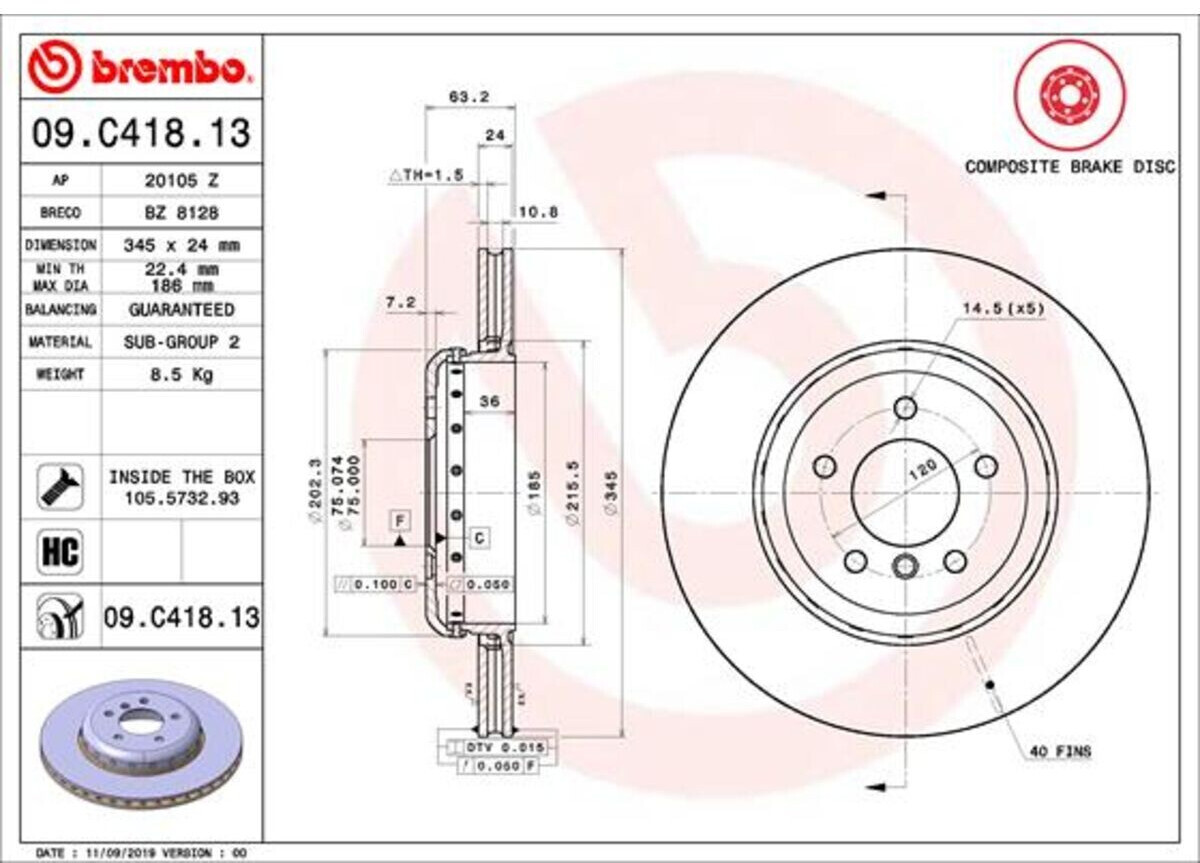 Brembo 09.C418.13