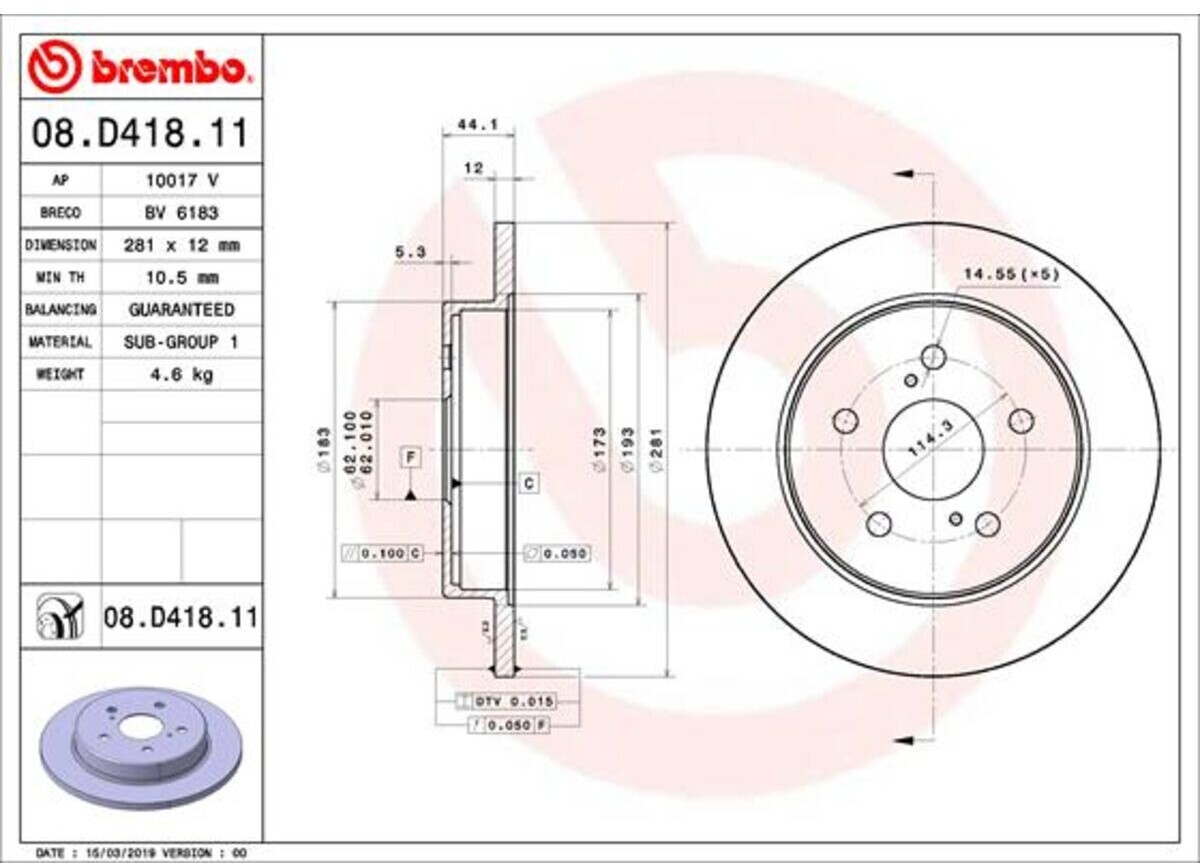 Brembo 08.D418.11