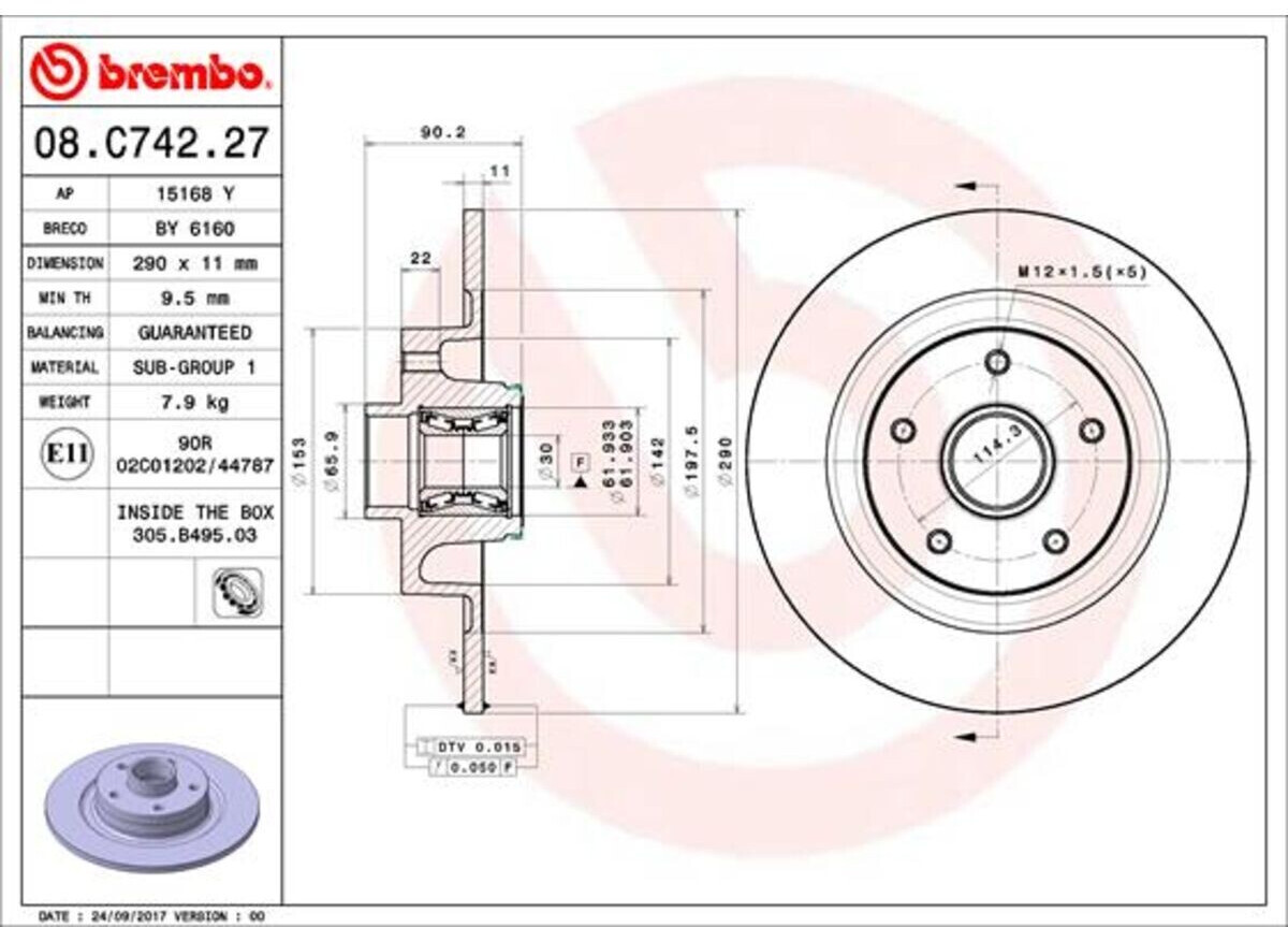Brembo 08.C742.27