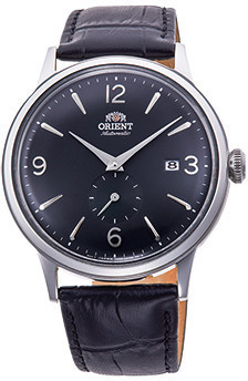 Orient Mechanical Classic Watch, Leather Strap - 40.5mm (RA-AP0005B) silver arabic