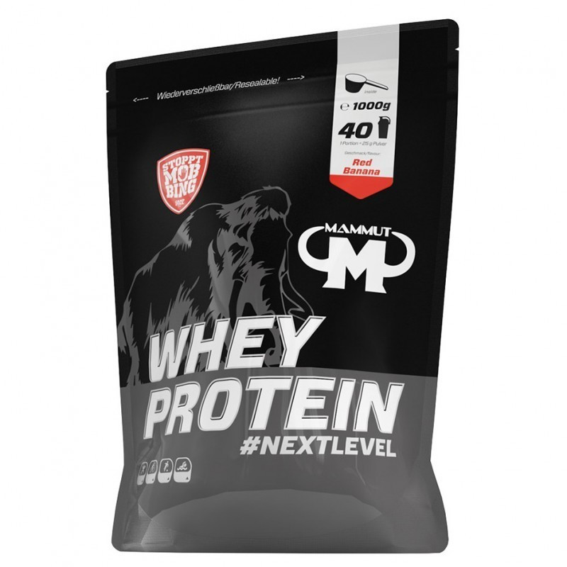 Mammut Whey Protein Next Level 1000 g red banana