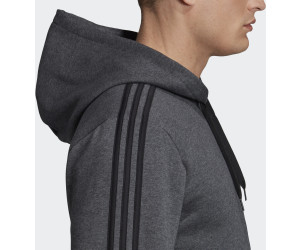 Adidas dark Kapuzenjacke bei Fleece 59,95 Essentials Preisvergleich 3-Streifen | € ab heather/black (DX2528) grey