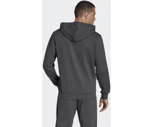 grey bei ab Adidas Essentials | dark Preisvergleich 59,95 Kapuzenjacke Fleece (DX2528) € heather/black 3-Streifen