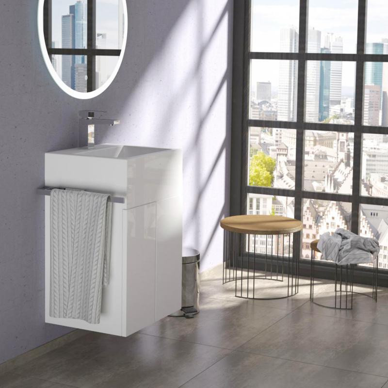 Treos Serie 910 Handwaschbecken mit Waschtischunterschrank mit 2 Türen