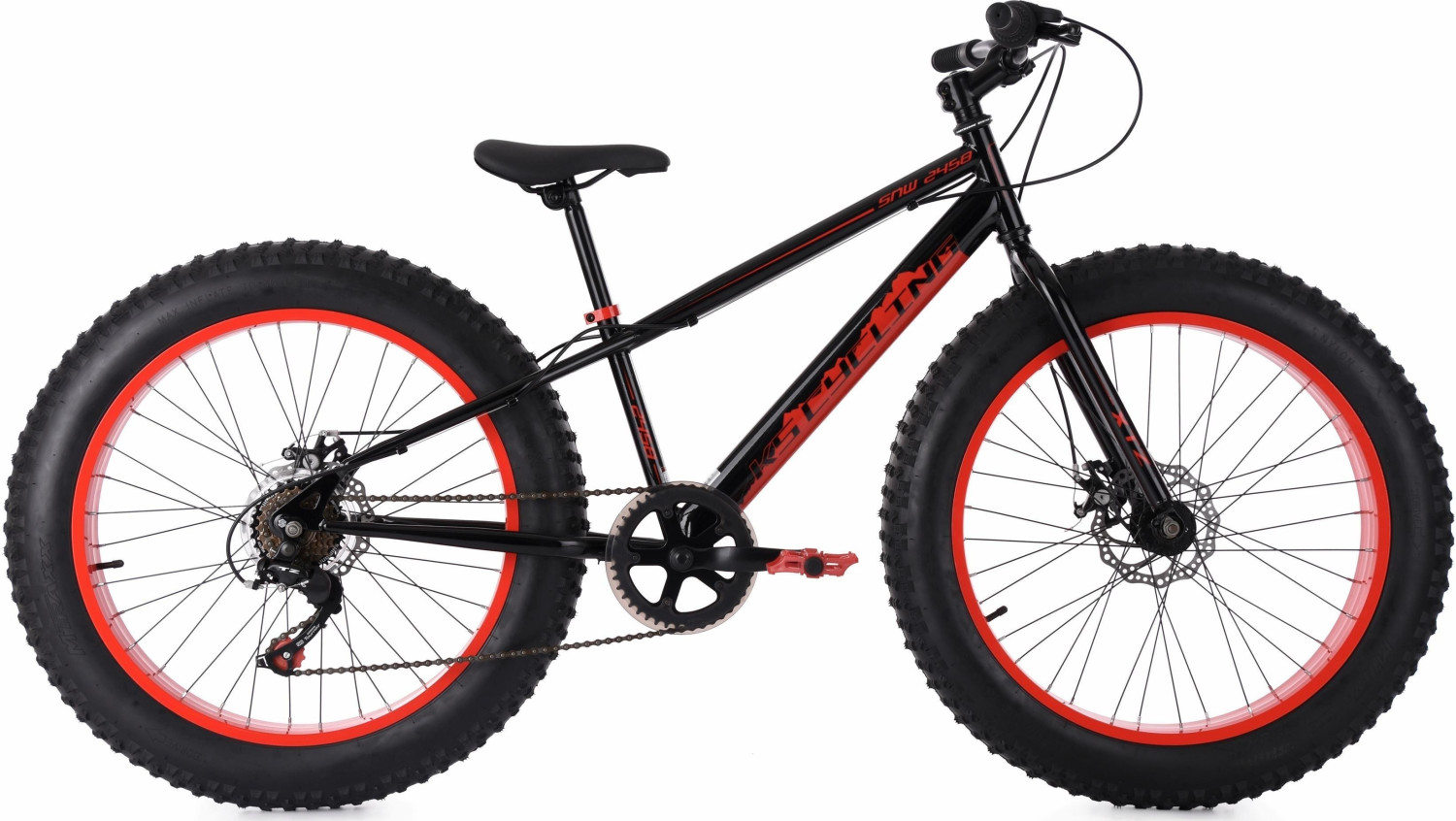 KS Cycling Fatbike (24) black-red